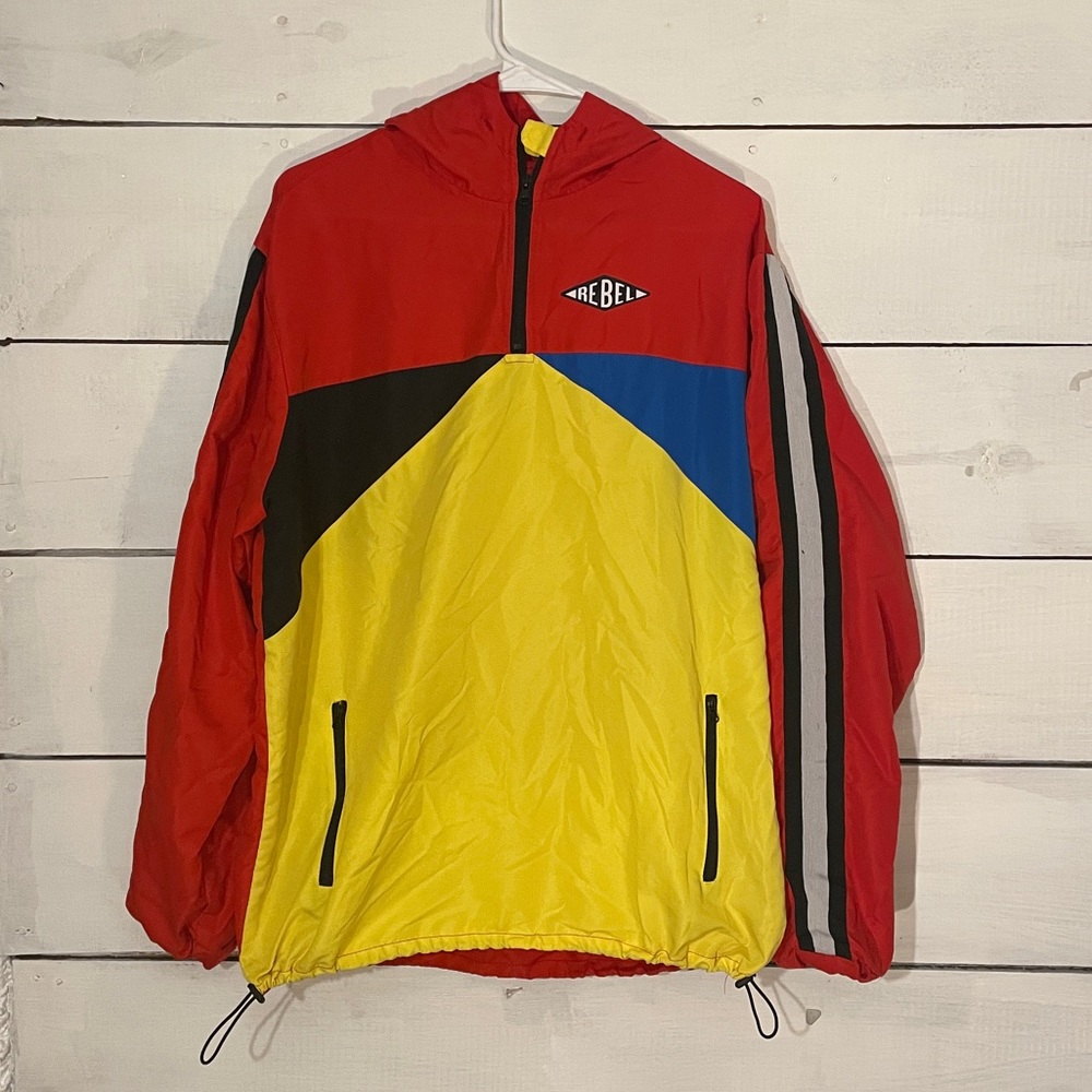 REBEL STAR MULTICOLORED WINDBREAKER